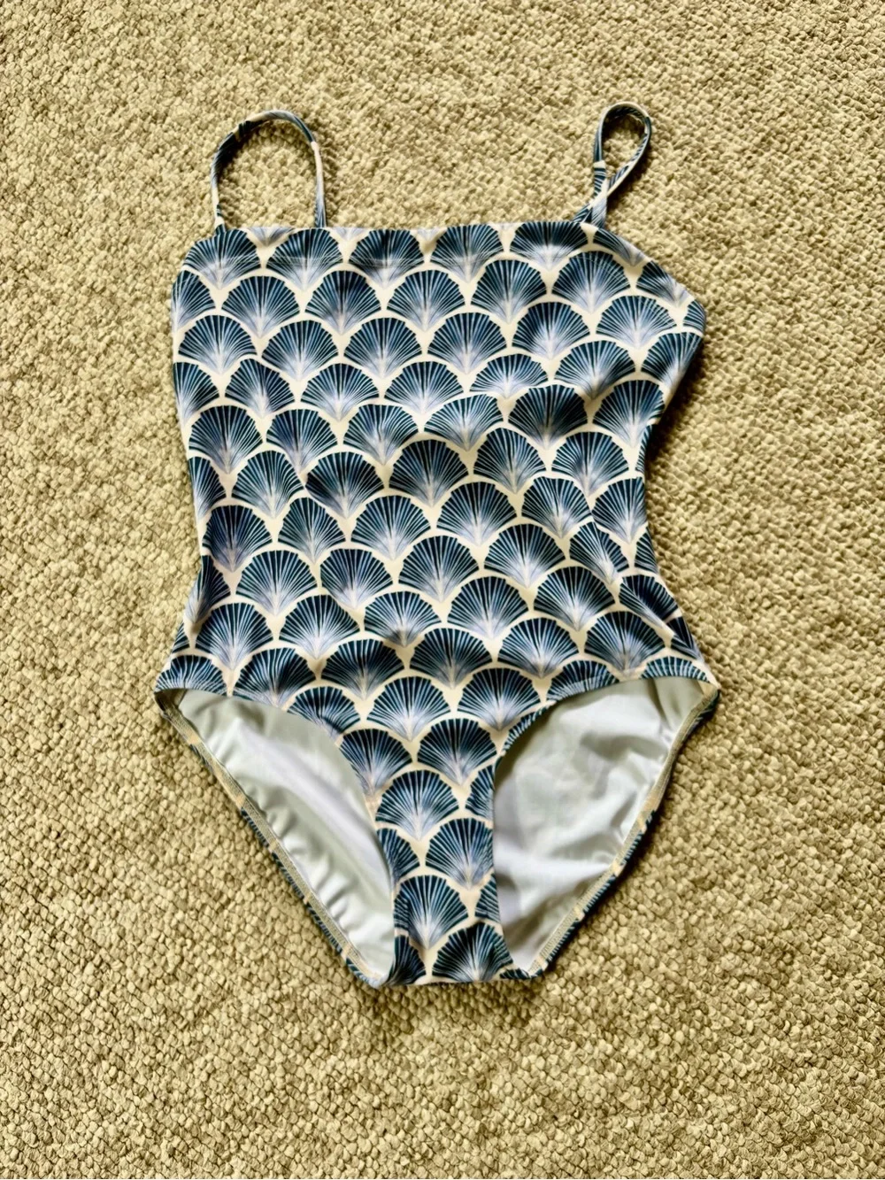 NWT KAHORA Palm Beach Leah one-piece Blue BATHING SUIT - L fits most 10-12